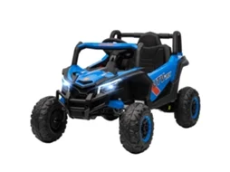 Carro Elétrico Crianças 12v Azul 96x61x56cm (2 Motores, Controlo Remoto 2,4g, 7 Km/h, Usb)