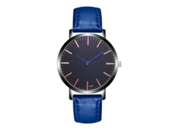 Reloj De Pulsera Para Hombres Zhoulianfa Analógico De Cuarzo Con Correa De Pu Azul