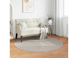 Vidaxl Tapete Interno Galati Creme Ø 160 Cm Poliéster