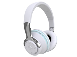 Fones De Ouvido Bluetooth H2 Com Iluminação Colorida, Graves Potentes, Design Dobrável, Branco Ushion