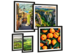 Conjunto De Pinturas Encantadoras Paisagens Rurais Espelharte (5 Peças)