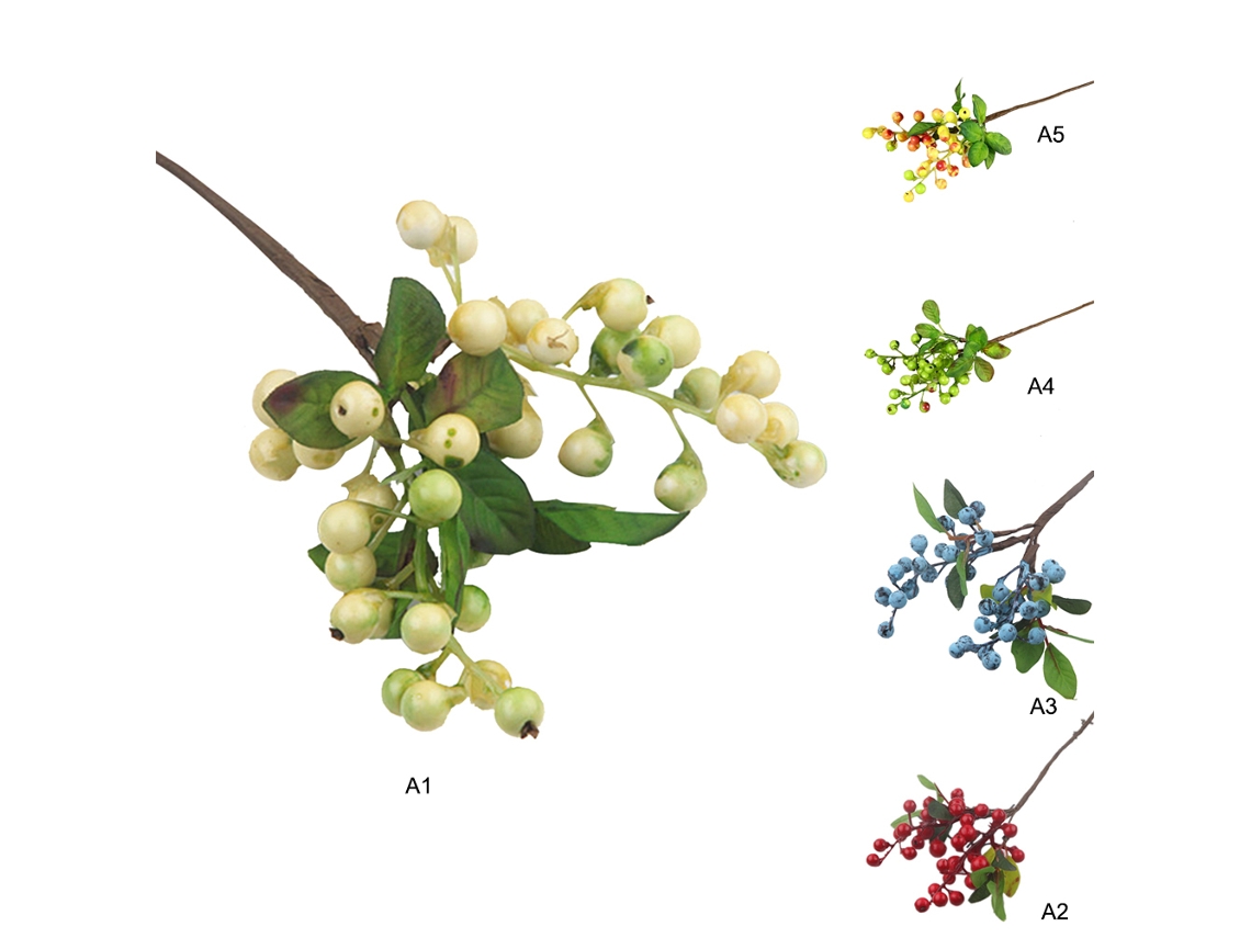 Love Pea Simulation Berries Single Branch White Eoocoo