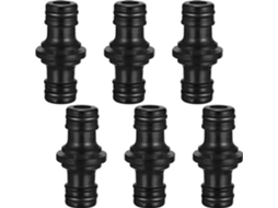 Conector Duplo Macho Para Mangueira De Jardim, Preto