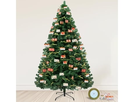 Árvore De Natal Artificial Decoração De Natal 195cm Dobrável Removível Ramos Contraem Automaticamente Pinho Gtplayer