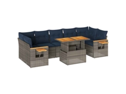Garden Sofa Set, Garden Sofa Sets Vidaxl Cinzeto Rattan / Vime (n/a)