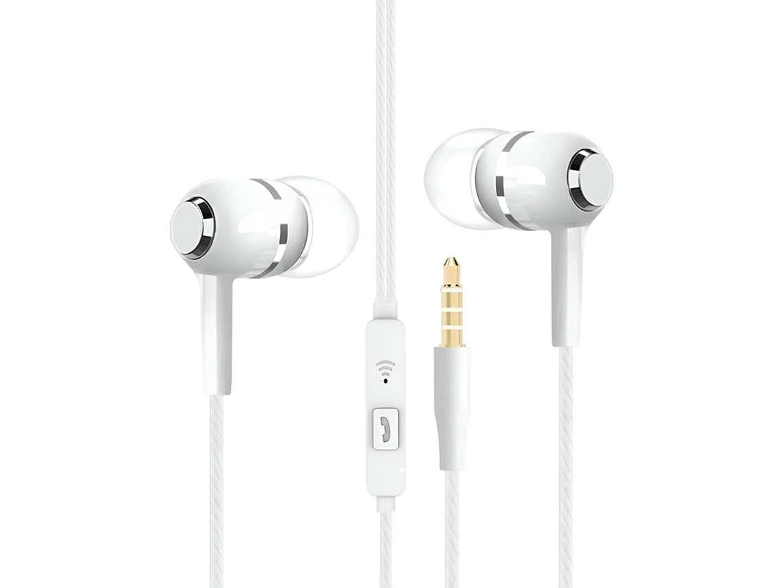 Fones De Ouvido Intra Auriculares Com Fio E Microfone Integrado