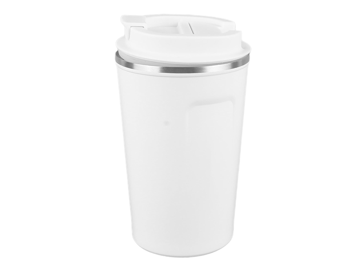 Copo Térmico LAXISCREED 380ml Inox Branco Viajem Trabalho