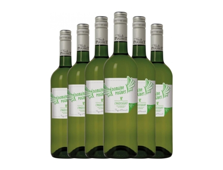 Vinho branco DOMAINE PUGIBET Blanc Chardonnay Vin de Pays de l'Hérault (0.75 L - 6 Unidades)
