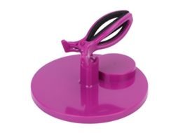 Suporte Para Frascos De Esmalte De Uñas Com Base Larga Anti-queda Clip De Fixação Para Manicure Pintura Roxa