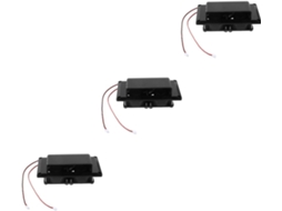Conjunto De 3 Ventiladores De Ventilação Para Carro De 12v Em Abs Preto