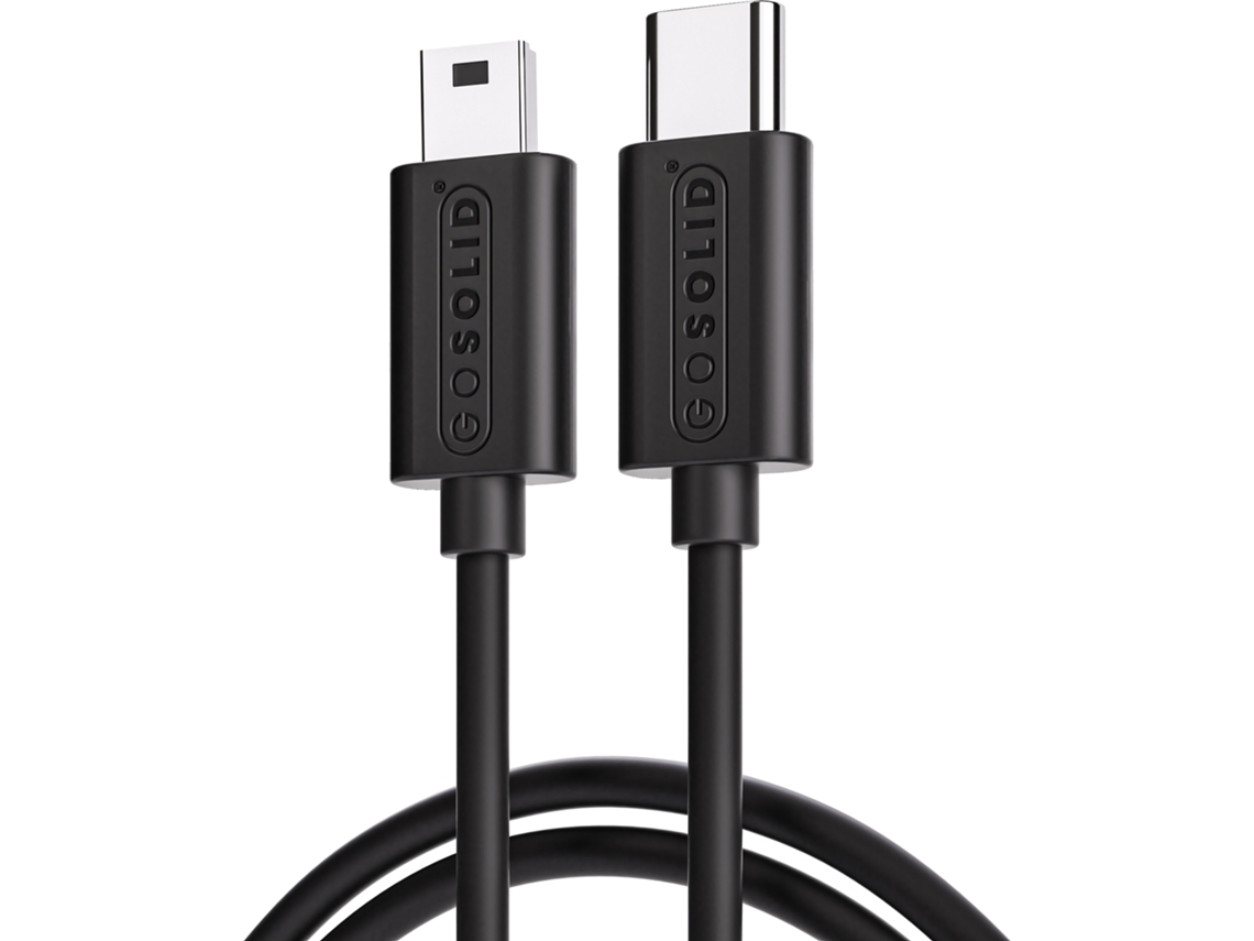 Cabo de Carregamento para Smartphones Micro Usb C Preto GO SOLID