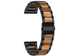 Bracelete Aço Inoxidável + Resina Quartzo para Garmin Forerunner 55