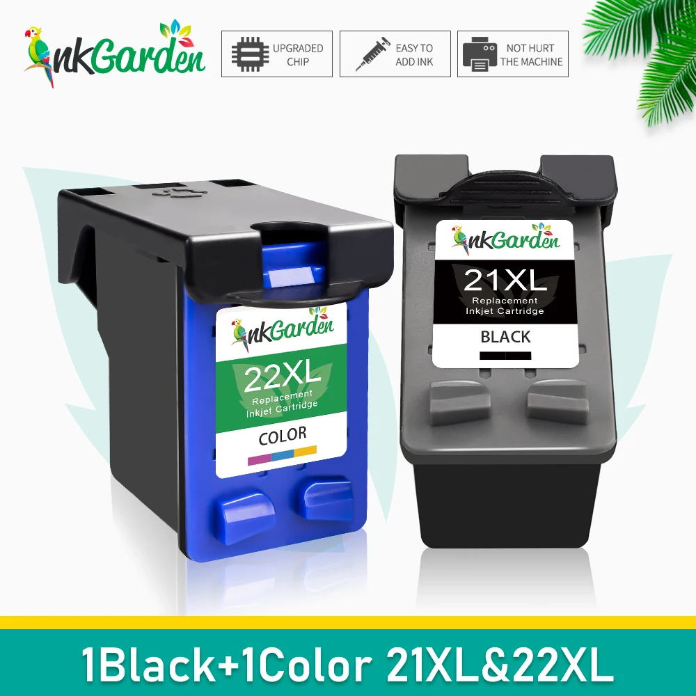 2 Unidadeshp 21 Xl 22 Xl Para Hp Deskjet D1360 D1368 D1415 D1420 D1430 D1445 D1455