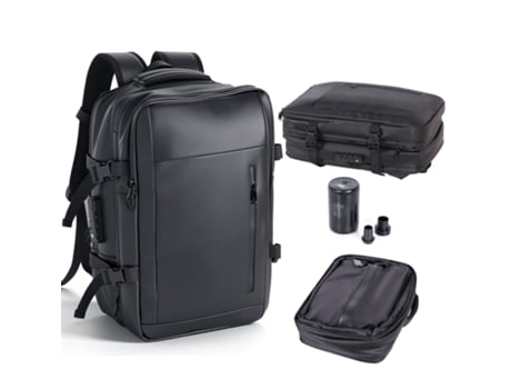 Mochila De Viagem Com Bomba 30×45×20 Mochila De Viagem Para Cabine De Avião Tecido Oxford Impermeável Viagens, Trabalho, Caminhadas Todeco