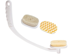 Escova De Banho Homoyoyo Com Cabo Longo E Curvado Para Corpo Costas, Com Suporte Para Pendurar E Facilitar O