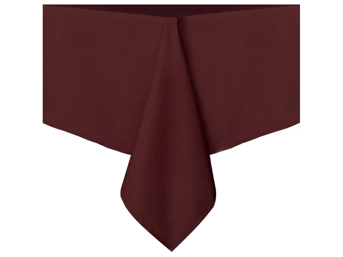 Mantel Retangular 54x54 Polegadas De Poliéster Resistente A Manchas E Arrugas, Lavável Para Mesa De Jantar, Festa, Camping, Bordô
