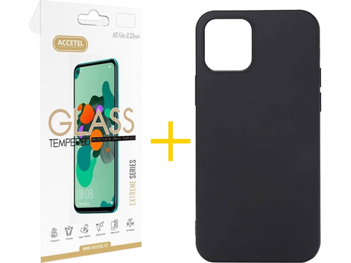 Kit Capa e Película Apple iPhone 11 SKYHE Liso (Preto)