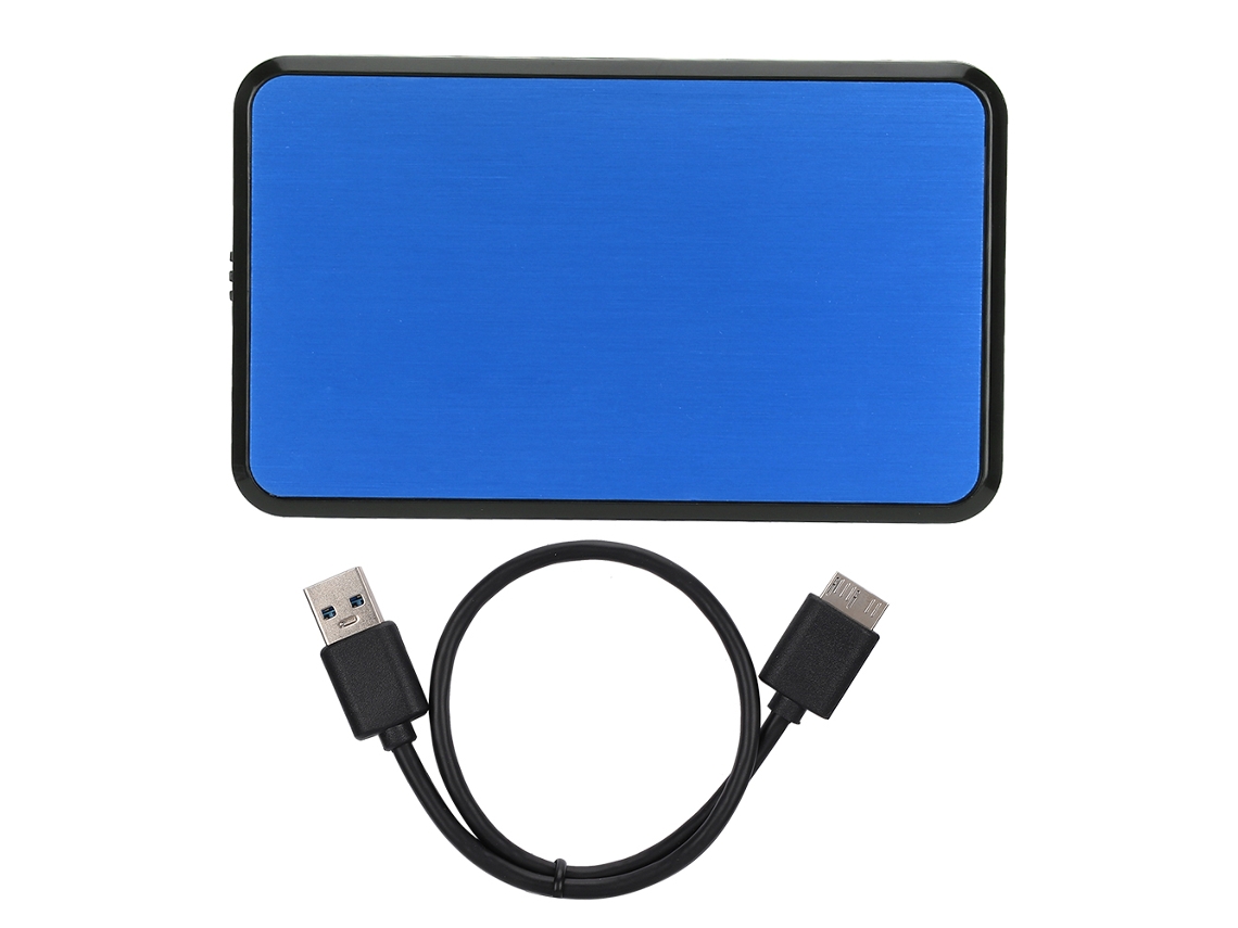 Enclosure Para Disco Rígido, 2,5 Polegadas, Usb3.0, Portátil, Azul (disco Não Incluso).