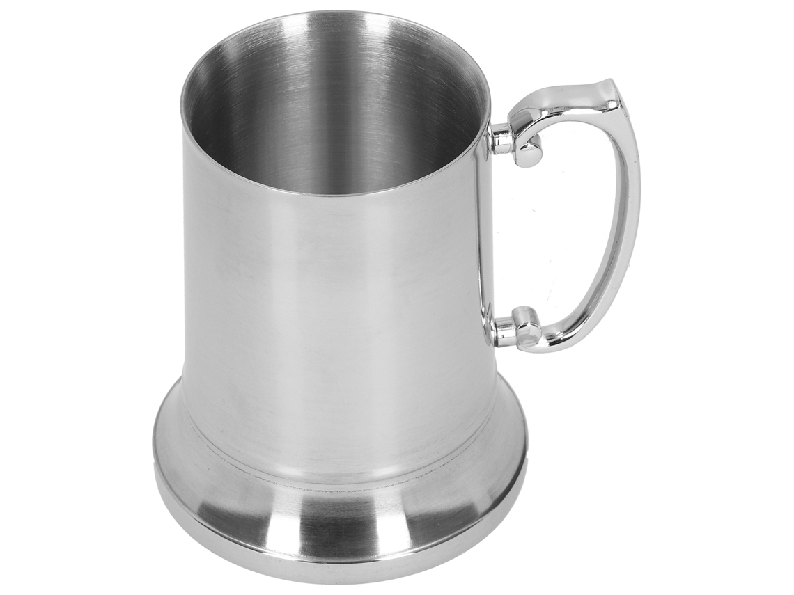 Nova Line caneca de Aço Inoxidável Prata com Alça 560ml para Bar Hotel Bebidas