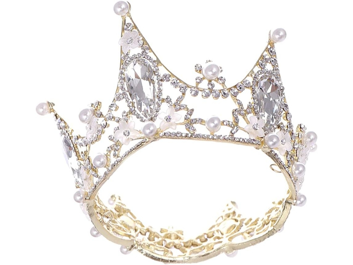 Coroa De Casamento Brilhante, Tiara Barroca, Ornamento De Cabelo, Coroa De Noiva