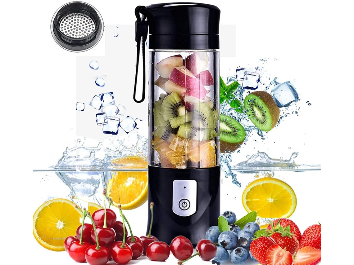 Lurelia Liquidificador Portátil Recarregável Usb, 530 Ml, Para Sumos