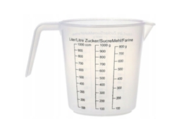 Medida De 1000 Ml Em Plástico Transparente Com Alça E Bico De Escoamento