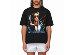Rockinstone Terminator Laser Back Black Adult T-shirt Size:xxxl