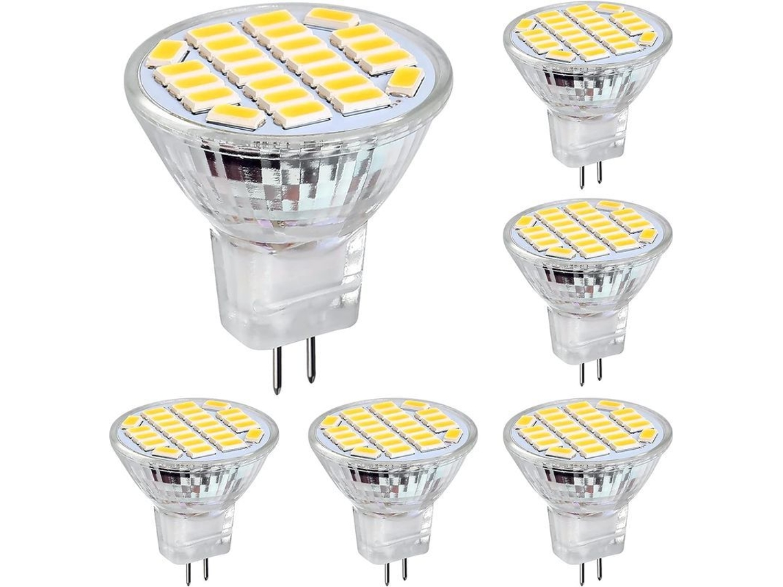 Lâmpada Led Nova Line Mr11 Gu4 3w branco frio 6500k 350lm 12v 120° pacote com 6 não regulável