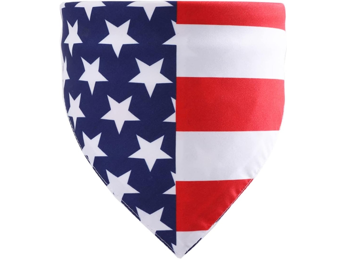 Lenço Hohopeti De Estimação Com Design Americano, Babador Triangular Cães, Material De Qualidade