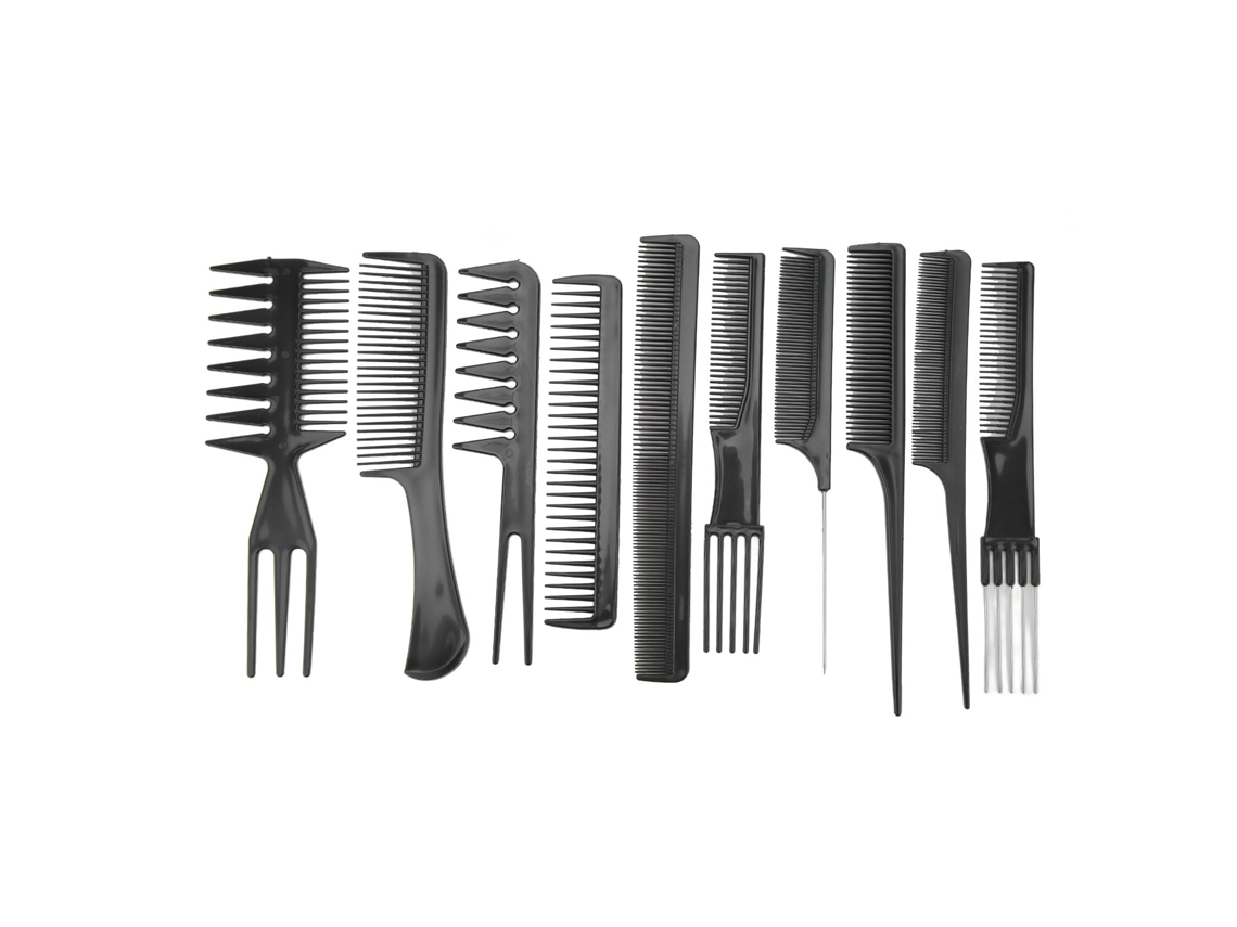 2026 10pcs Set de Peines de Estilo para Pelo Largo/corto/rizo Resistente a Altas Temperaturas Y Diseño Ergonómico