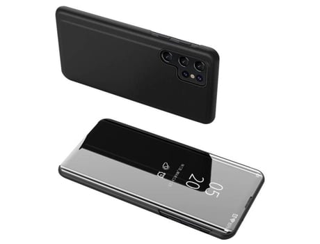 Capa View Espelho Para Samsung Htdmobiles Vidro Temperado Preto