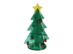 Kit Diy Árvore Natal Acrílico Mini Decoração Mesa 80x110mm