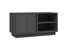 Tv Cabinet, Tv Cabinets Vidaxl Cinzeto Madeira De Pinho (n/a)