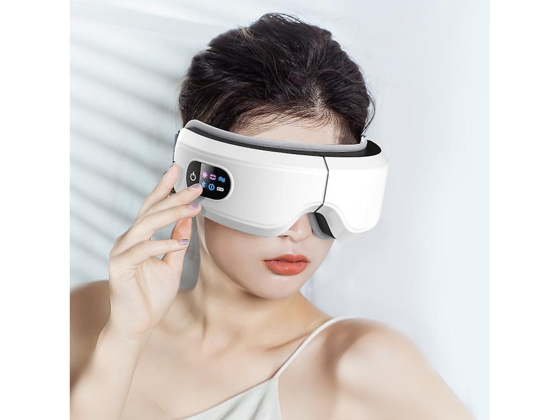Máscara De Olhos Aquecida Com Massagem Por Airbag, Música E Massageador Para Enxaquecas, Olhos Secos, Cansaço Visual E Olheiras, Além De Melhorar