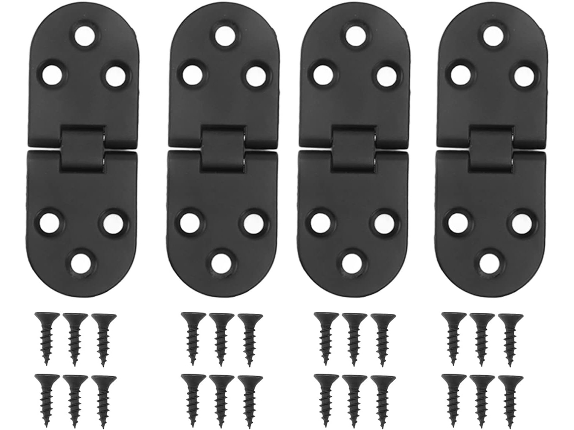 Conjunto De 4 Dobradiças Redondas, Arredondadas Para Portas Com
