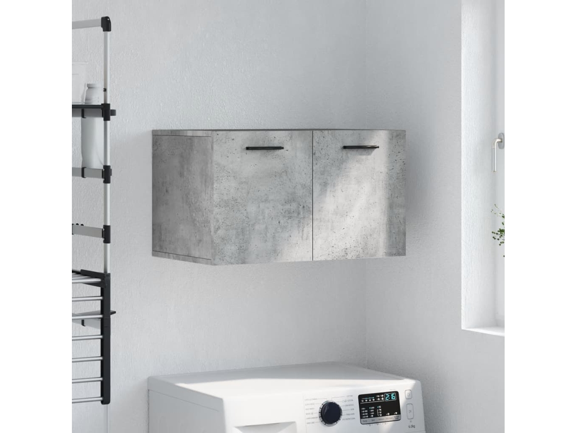 Vidaxl Armário Parede 60x36,5x35 Cm Derivados Madeira Cinzento Cimento