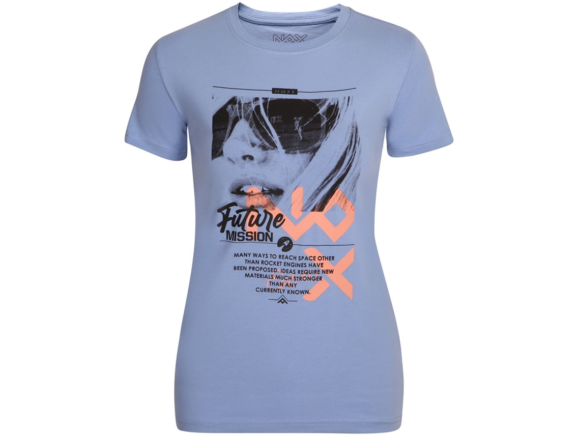 Camiseta feminina Nax Sedola de algodão e elastano, tamanho P