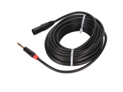 Cabo de microfone balanceado traseiro Slowmoose XLR macho para 1/4 de polegada, 12 m