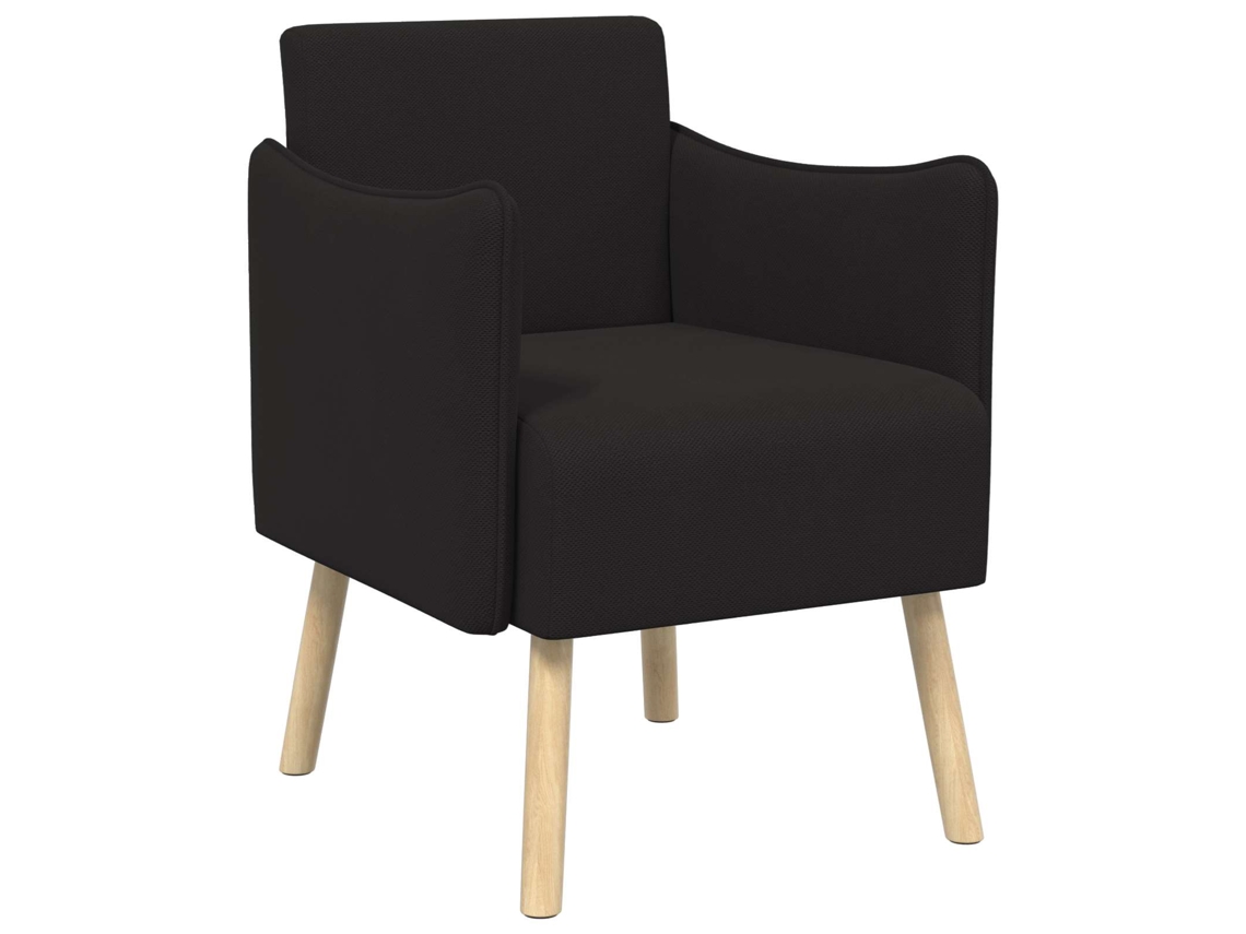Vidaxl Poltrona Preto Veludo Granulado