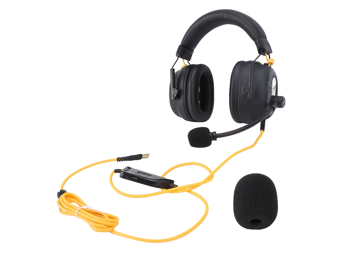 Fone De Ouvido Gamer Usb Com Fio Hifi Som Surround 7.1 Com Microfone Anti-ruído Over Ear