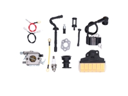Kit De Ignição, Bobina E Carburador Laxiscreed Compatível Com Walbro Wt286 Com Filtro Integrado