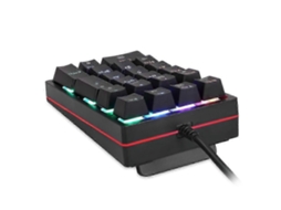 Mini Teclado Numérico Com Luz De Fundo E Teclas Mecânicas Com Fio. Everley891