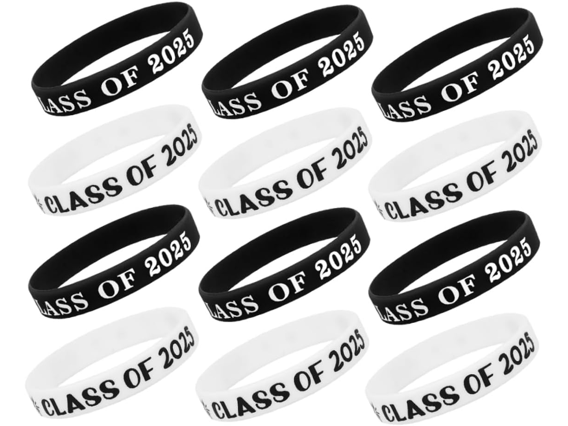 Pulseira De Formatura Em Silicone Elástico Osaladi, 12 Unidades, Design Exclusivo, Lembrancinhas Para Festa De Formatura