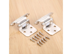 Dobradiça 2 Peças Em Aço Sobreposto Para Armário, Dobradiça De Fechamento Automático Para Porta Armário Cozinha