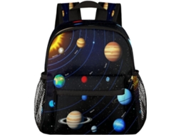 Mochila Infantil Mexpekil Estampa Planetas Sistema Solar Para Educação Casual Para Meninos Meninas