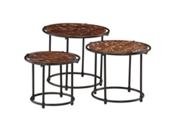 Nesting Table, Nesting Tables Vidaxl Marrom Madeira (n/a)