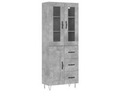 Highboard, Highboards Vidaxl Cinzeto Madeira Processada (n/a)
