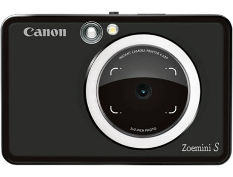 Máquina Fotográfica Instantânea CANON Zoemini S (Preto - Li-Po 700 mAh - 51 x 76 mm)