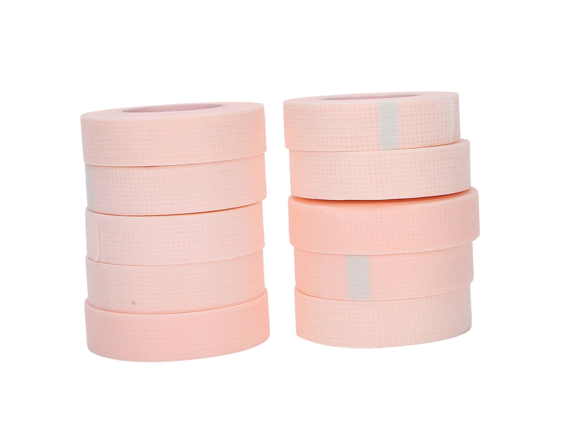 Fita De Isolamento De Cílios Graftados Respirável Confortável Resistente A Sensibilidade 10pcs Rosa