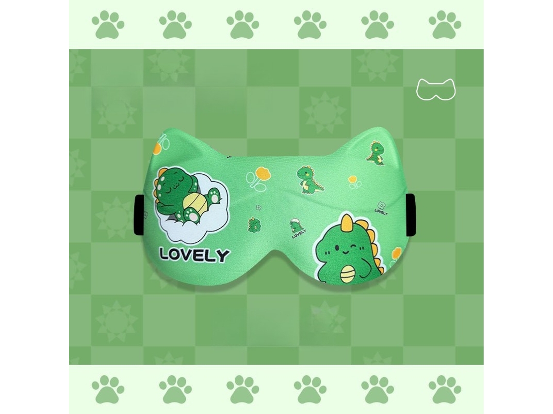 Esta Máscara De Dormir Infantil Universal Com Estampado Animal Vem Com Alças Ajustáveis. Dinossauro Fofo Hexinyigjly